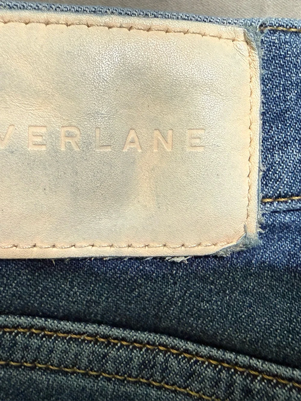 Everlane  Straight Jeans in Medium Blue Denim